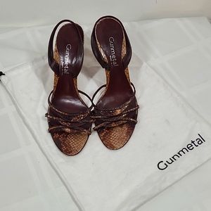 Gunmetal Women's Multi Brown Sandal